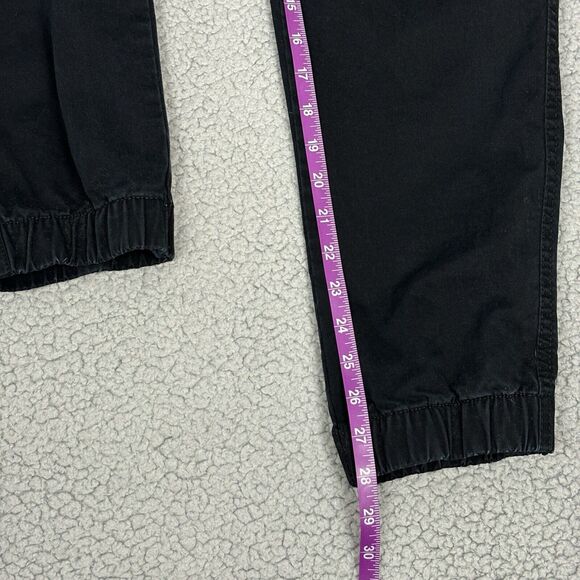 Old Navy Core Jogger Tr Mens Large Drawstring Pull On Pants Black Jack 34x28 - Picture 6 of 11